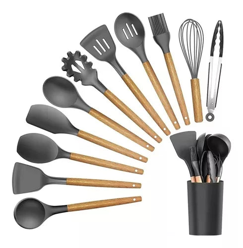 Set Utensilios Cocina 12 Piezas Silicona